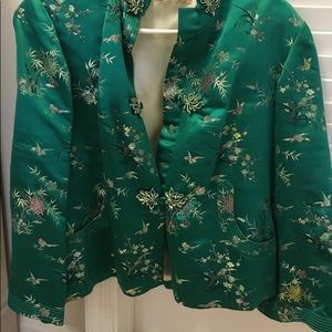 Vintage oriental silk jacket